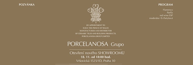 Slavnostní otevření nového showroomu PORCELANOSA v Praze